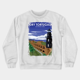 Dry Tortugas National Park Travel Poster Crewneck Sweatshirt